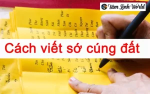 Cách Viết Sớ Tạ Đất